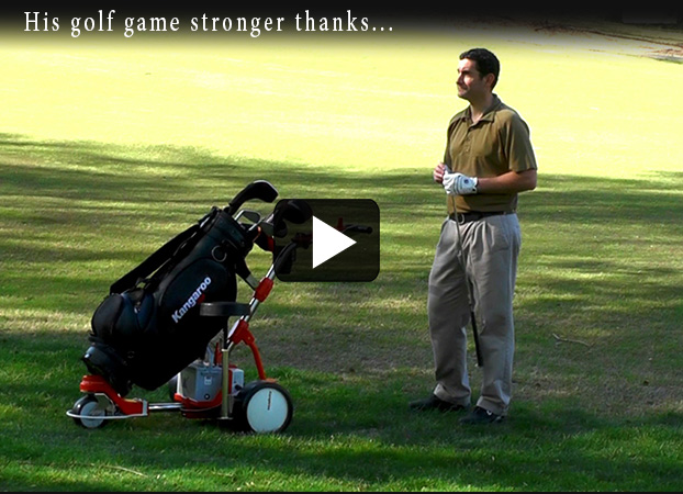Tim Williams golf game stronger thanks to his Kangaroo - still photo from video